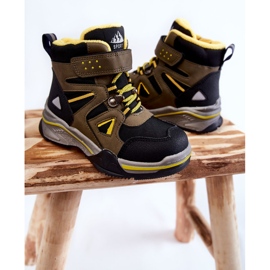 PE1 Caçadores de botas infantis aquecidos com lã Khaki Marco preto verde amarelo 2 PE1 Caçadores de botas infantis aquecidos com lã Khaki Marco preto verde amarelo 2