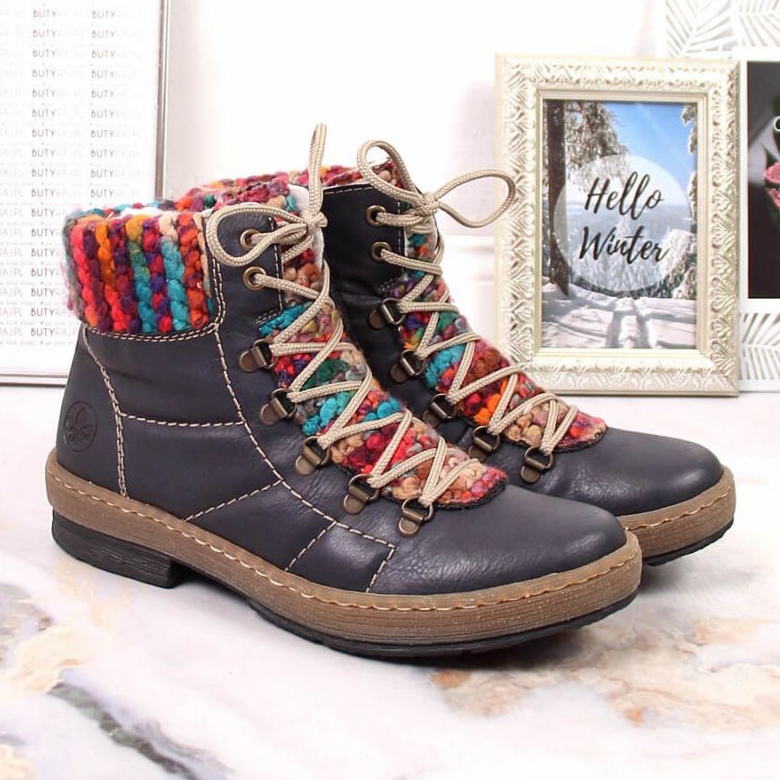 Botas isoladas Rieker W RKR566 azul marinho 2