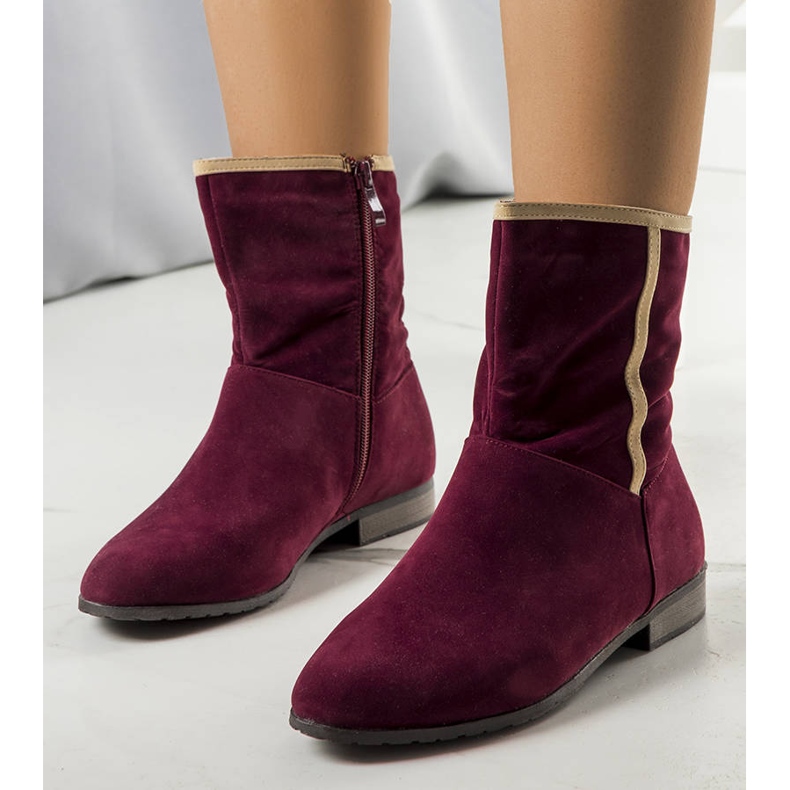 BM Botas clássicas Lersey bordeaux clarete 1
