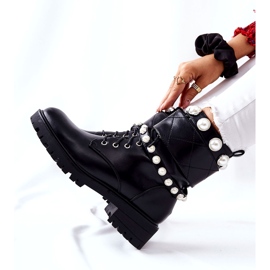 PG1 Botas femininas com pérolas Black Mystique preto 4 PG1 Botas femininas com pérolas Black Mystique preto 4