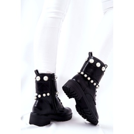 PG1 Botas femininas com pérolas Black Mystique preto 2 PG1 Botas femininas com pérolas Black Mystique preto 2
