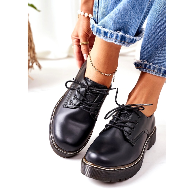 Sapatos Oxford de couro Big Star II274107 preto 1