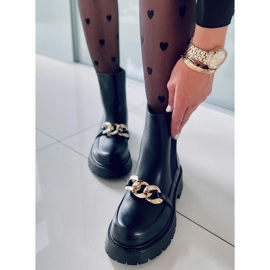 BM Botas Chelsea de cano alto para mulher Moby Black preto 1