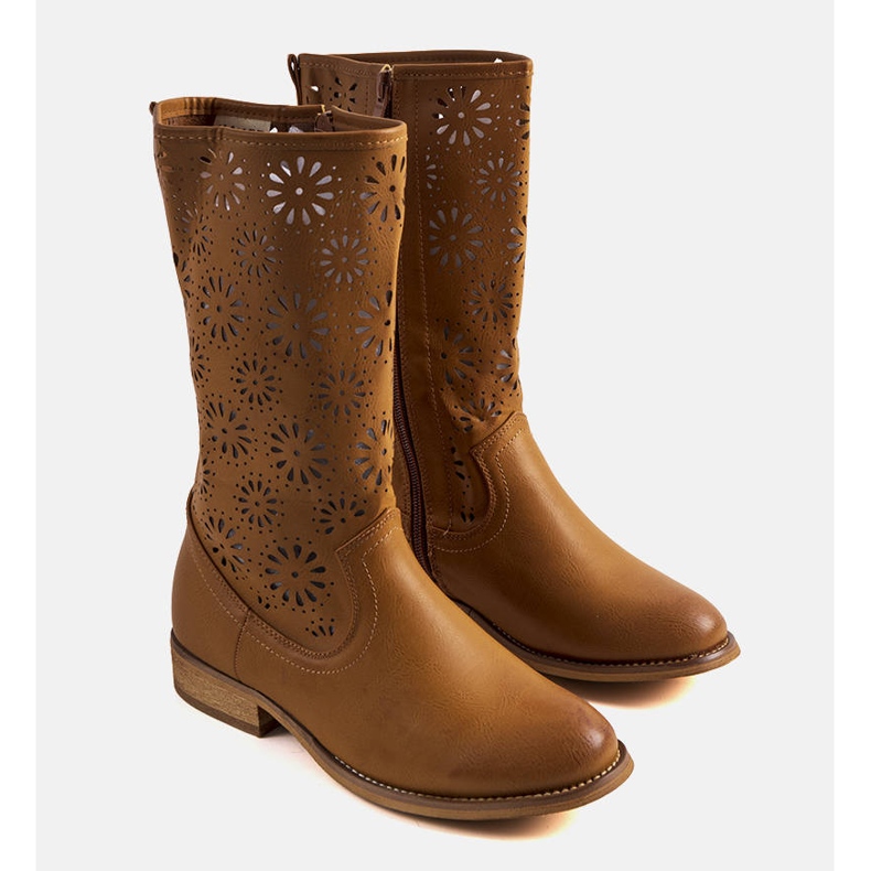 PA1 Bota infantil Bitsis marrom castanho 1