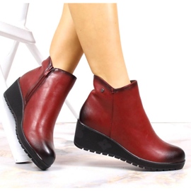 Botas de cunha isoladas Jezzi W JEZ377B vermelho 1