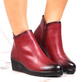 Botas de cunha isoladas Jezzi W JEZ377B vermelho 2