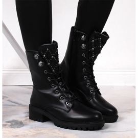 Botas com strass Jezzi W JEZ383 preto 2