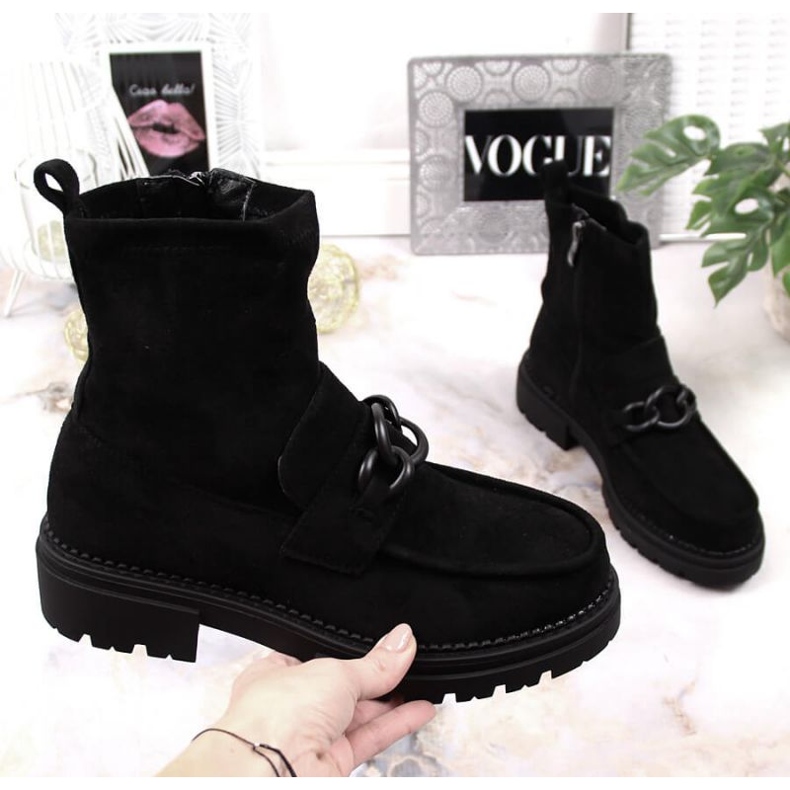 Botas de camurça com isolamento Laura La.Fi PMR26 preto 1 Botas de camurça com isolamento Laura La.Fi PMR26 preto 1