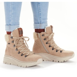 Botas com isolamento impermeável Rieker W RKR572 bege 2
