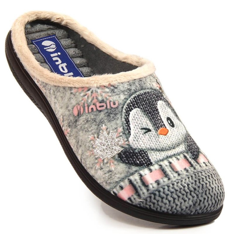 Chinelos confortáveis ​​e quentes Inblu W ARC25 cinza 1