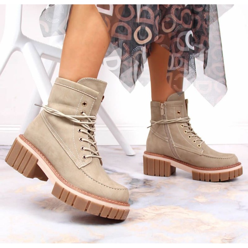 Botas isoladas para trabalhadores Jezzi W JEZ366 bege 1