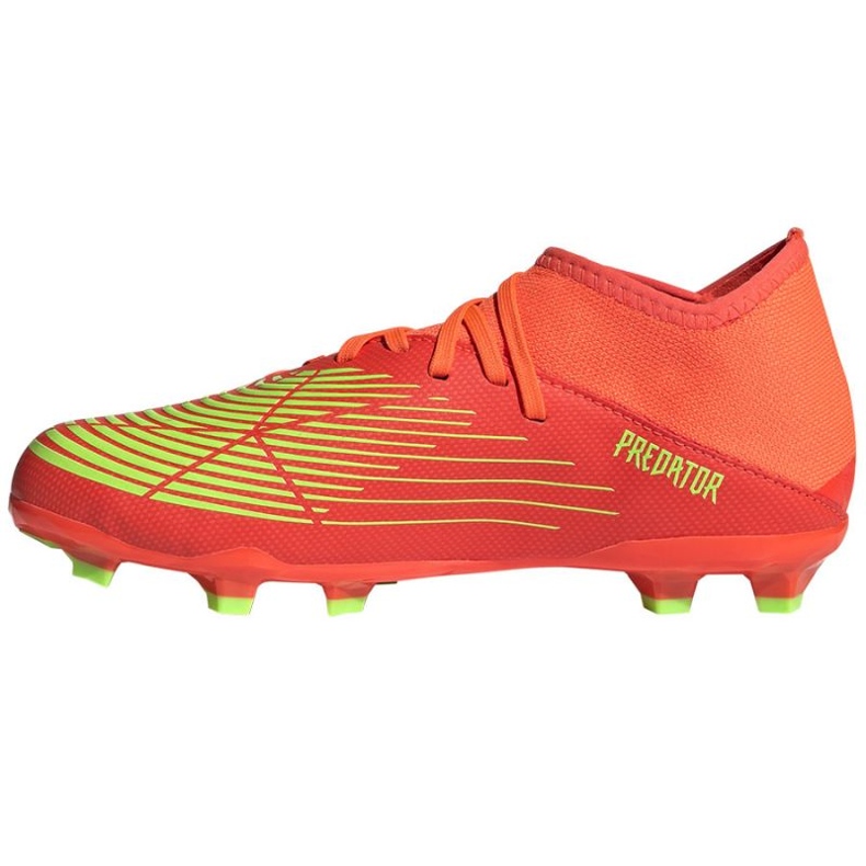 Chuteira Adidas Predator Edge.3 Fg Jr GW0980 vermelho laranjas e tintos 1