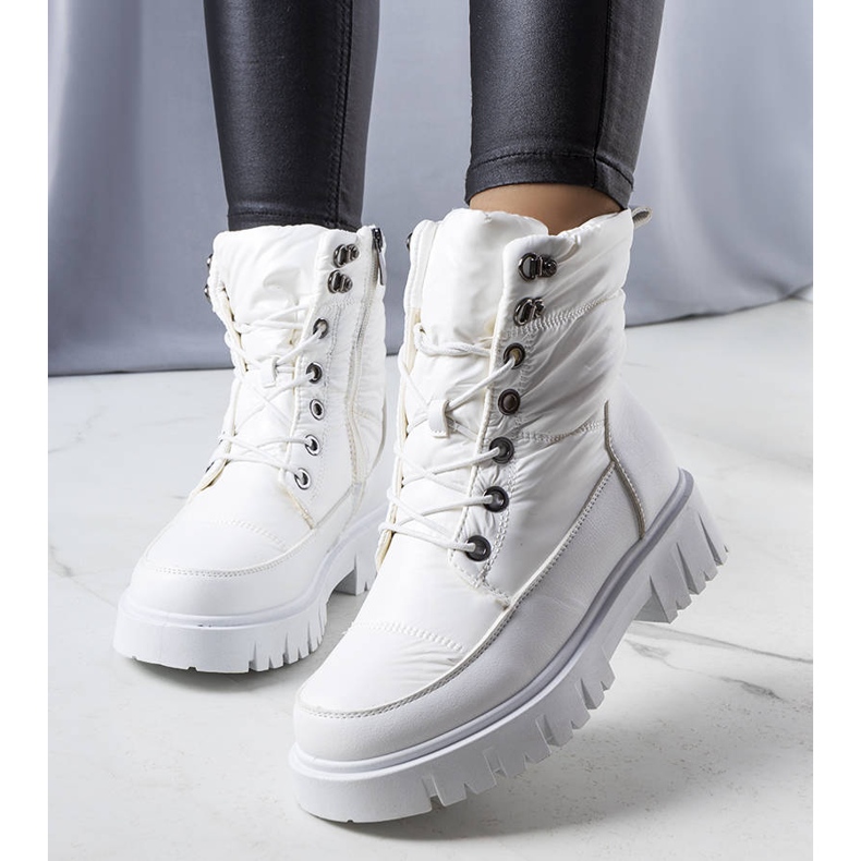 PA1 Botas de neve brancas de mulher Anderson branco 1