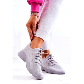 PS1 Tênis de tecido para calçados esportivos cinza Nolene 1