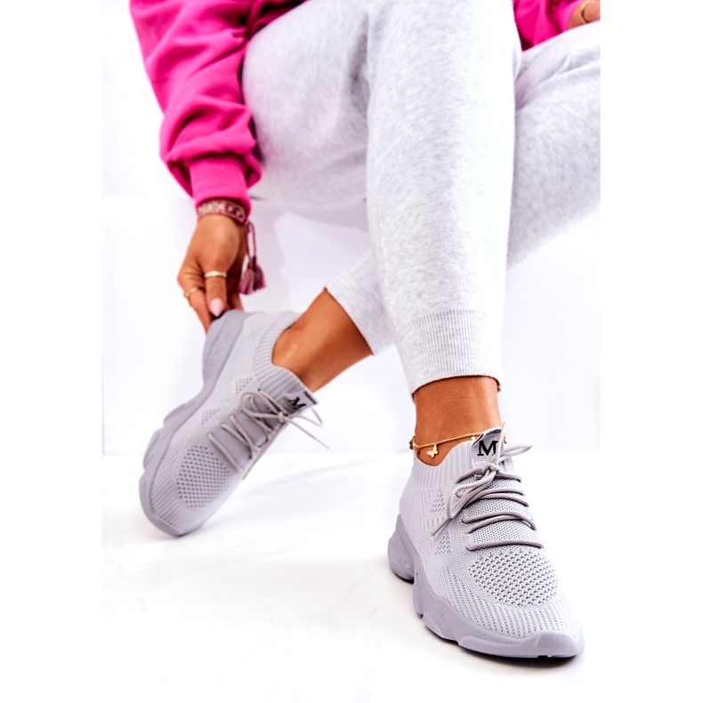 PS1 Tênis de tecido para calçados esportivos cinza Nolene 2