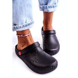 Chinelos leves femininos Kroks Big Star II275001 preto 4