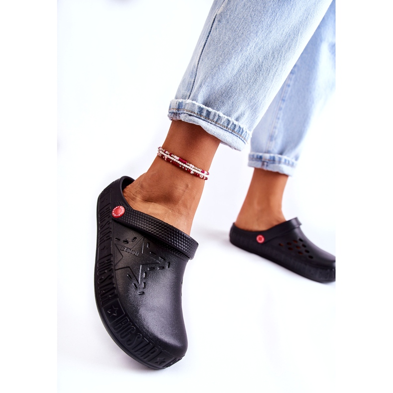 Chinelos leves femininos Kroks Big Star II275001 preto 3