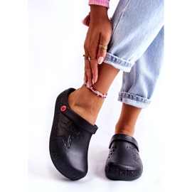 Chinelos leves femininos Kroks Big Star II275001 preto 2