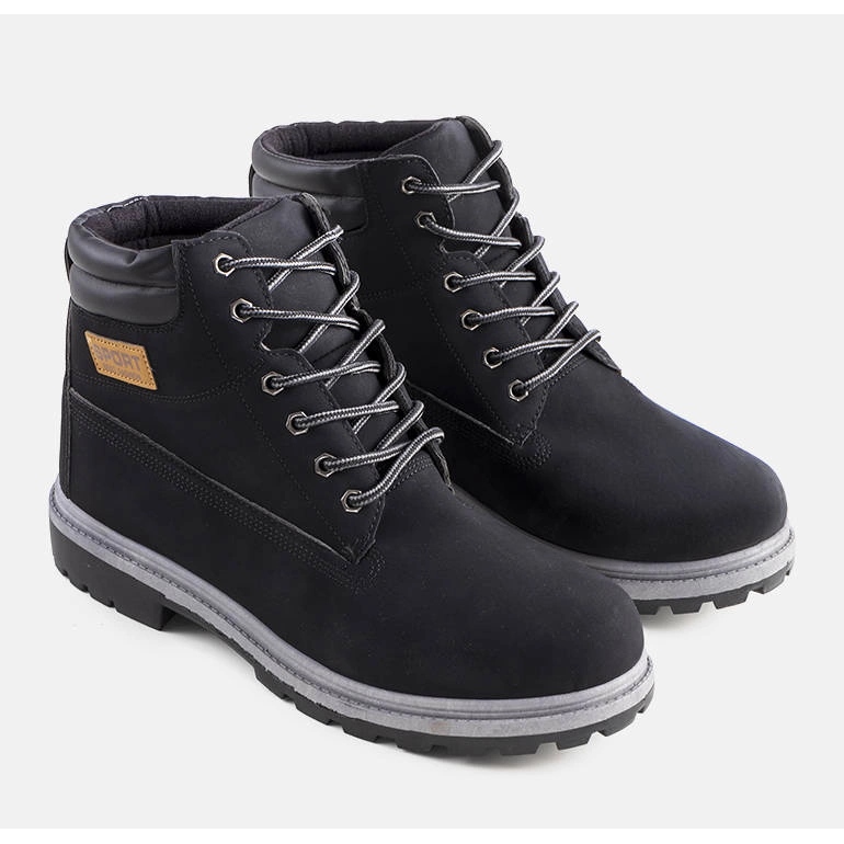 Botas isoladas pretas de homem, Kinze preto 1