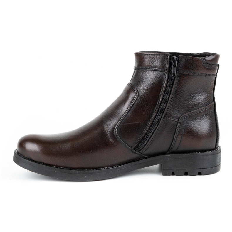 Olivier Botas masculinas de couro Chelsea de 302 MP kabir marrom 1