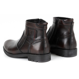 Olivier Botas masculinas de couro Chelsea de 302 MP kabir marrom 4