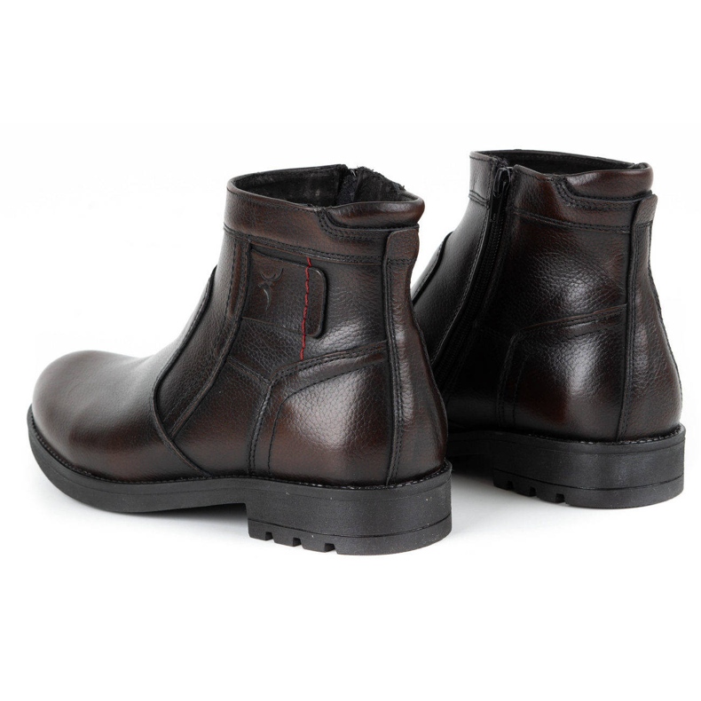 Olivier Botas masculinas de couro Chelsea de 302 MP kabir marrom 4