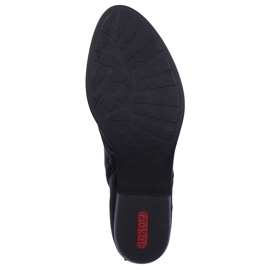 Rieker Y0800-00 botas femininas confortáveis ​​e isoladas com salto baixo preto 7