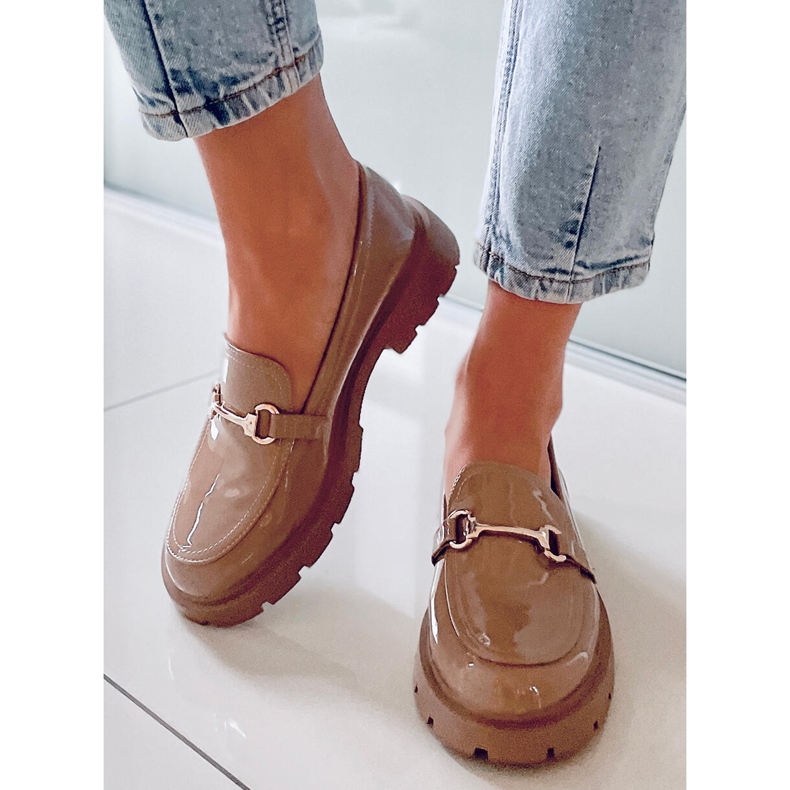 PA1 Mocassins de mulher Bridget Khaki bege 2