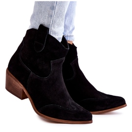 Botas femininas no Lewski Spitz 3236 Black preto 5