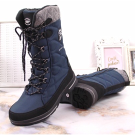 Botas de inverno impermeáveis ​​​​azul marinho American Club para mulheres 1