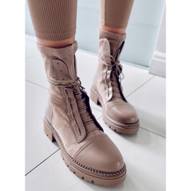 BM Botas de trabalho femininas Cyrus Khaki bege 2