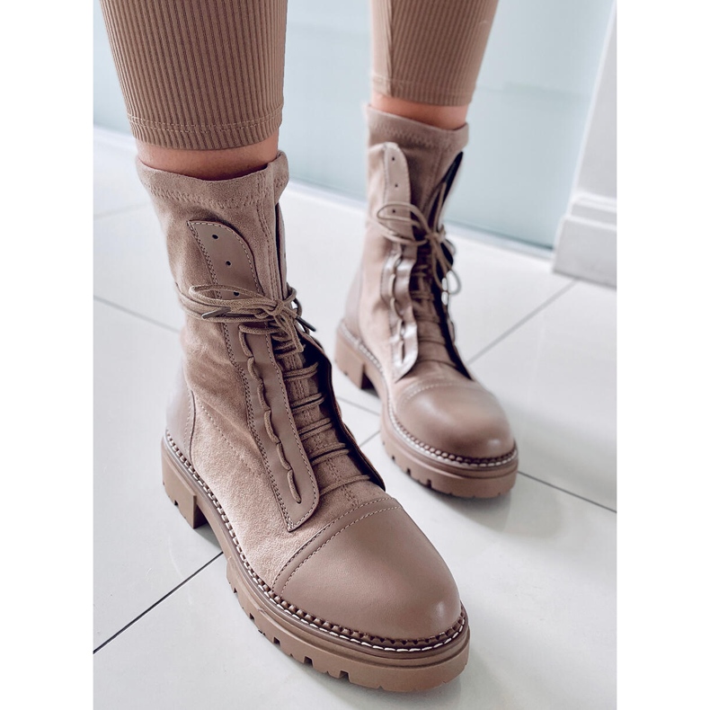 BM Botas de trabalho femininas Cyrus Khaki bege 2