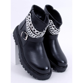 BM Botins Marvin Black com corrente preto 1