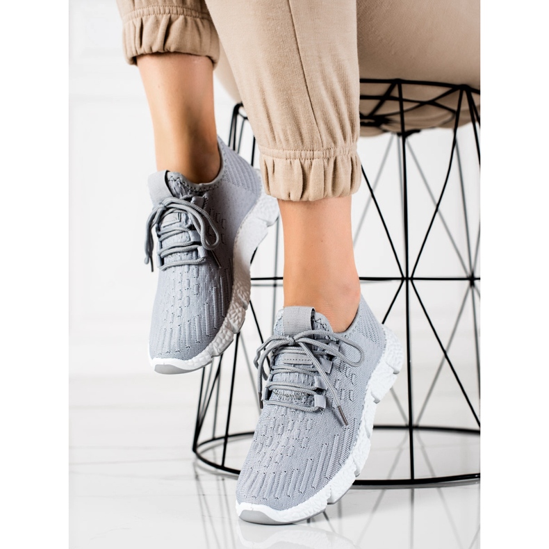 SHELOVET Tênis esportivos cinza 1