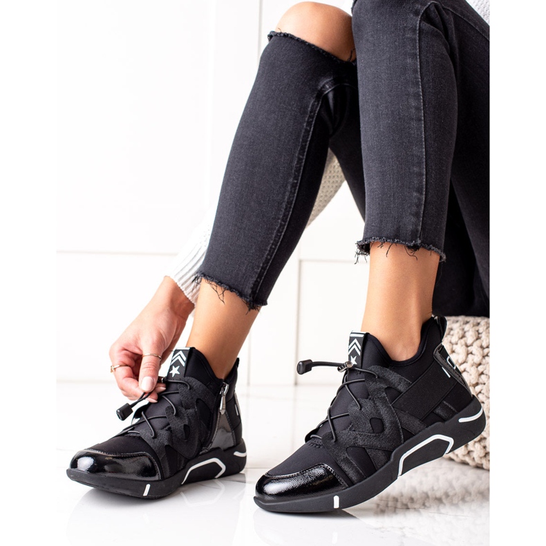 Tênis esportivos deslizantes VINCEZA preto 1