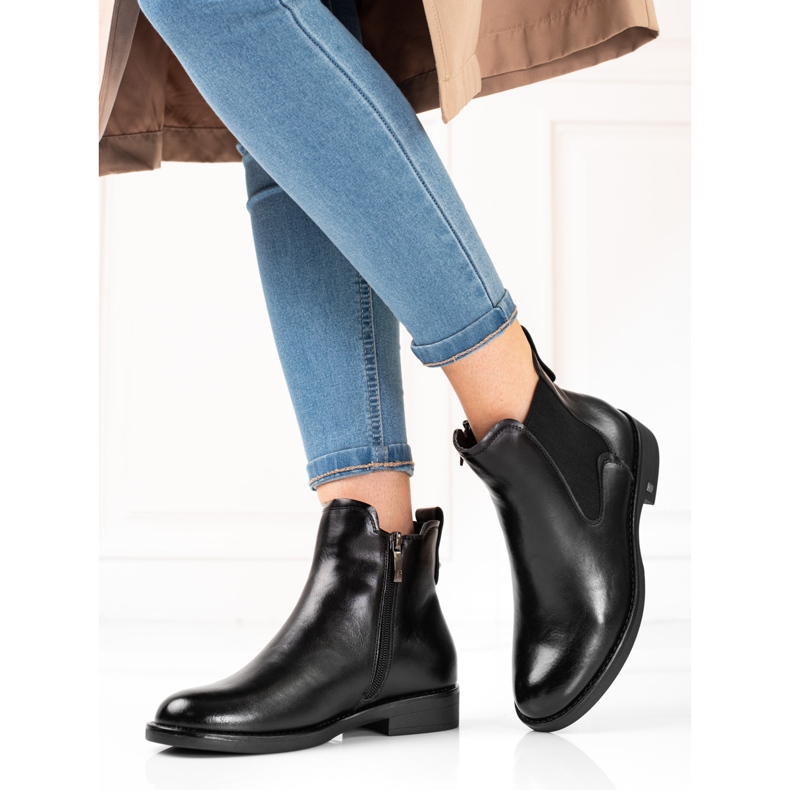 W. Potocki Botas de mulher Jodhpur com isolamento Potocki preto 2