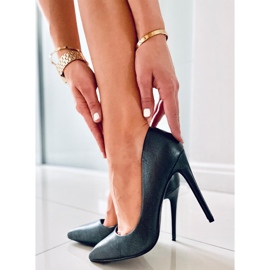 BM Saltos altos de mulher Leda Green preto verde 2