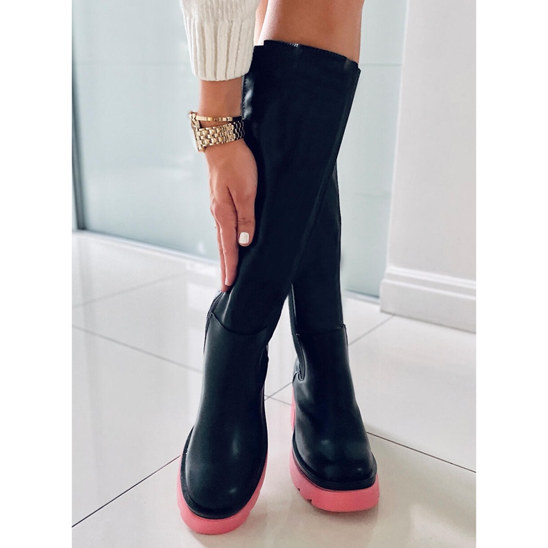 PA1 Botas com sola colorida da Woods BLACK/PEACHPUFF preto 1