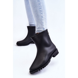 Botas de chuva clássicas sem cadarço femininas pretas Floriana preto 2