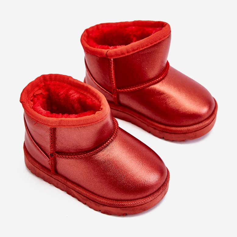 Botas de neve isoladas para crianças vermelhas Scooby vermelho 2 Botas de neve isoladas para crianças vermelhas Scooby vermelho 2