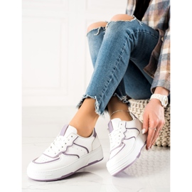 Weide Tênis Casuais Confortáveis branco 2