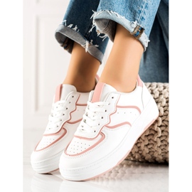 Weide Tênis Casuais Confortáveis branco 2 Weide Tênis Casuais Confortáveis branco 2