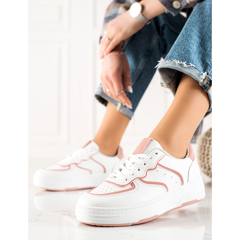 Weide Tênis Casuais Confortáveis branco 1 Weide Tênis Casuais Confortáveis branco 1