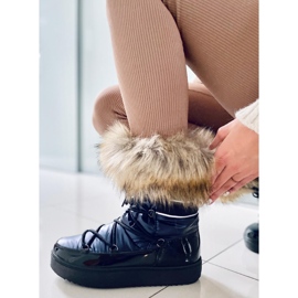 Botas de neve de mulher Amerie Blue preto 1