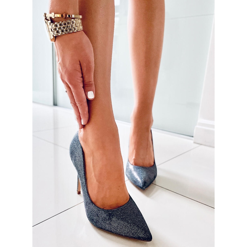 PA1 Salto feminino Halsey Gun iridescente azul marinho multicolorido 2