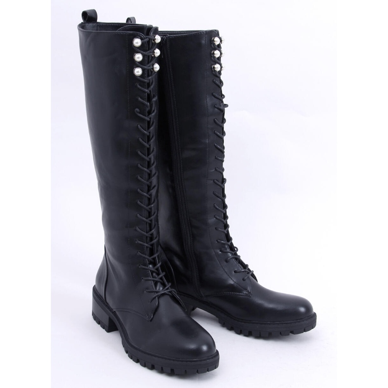PA1 Botas de mulher Tarver Black com atacadores preto 1 PA1 Botas de mulher Tarver Black com atacadores preto 1
