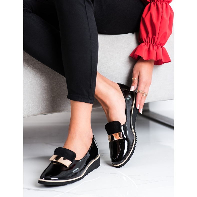 Goodin Sapatos leves com enfeite preto 1