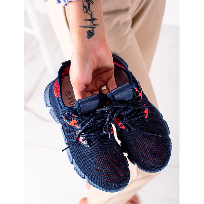 SHELOVET Calçados esportivos leves vermelho azul marinho 1