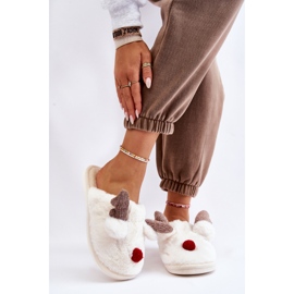 PA1 Chinelos Femininos Com Pele e Creme de Rena Sopya crua 1