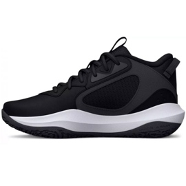 Under Armour Gs Lockdown 6 Jr 3025617 001 tênis de basquete preto preto 1